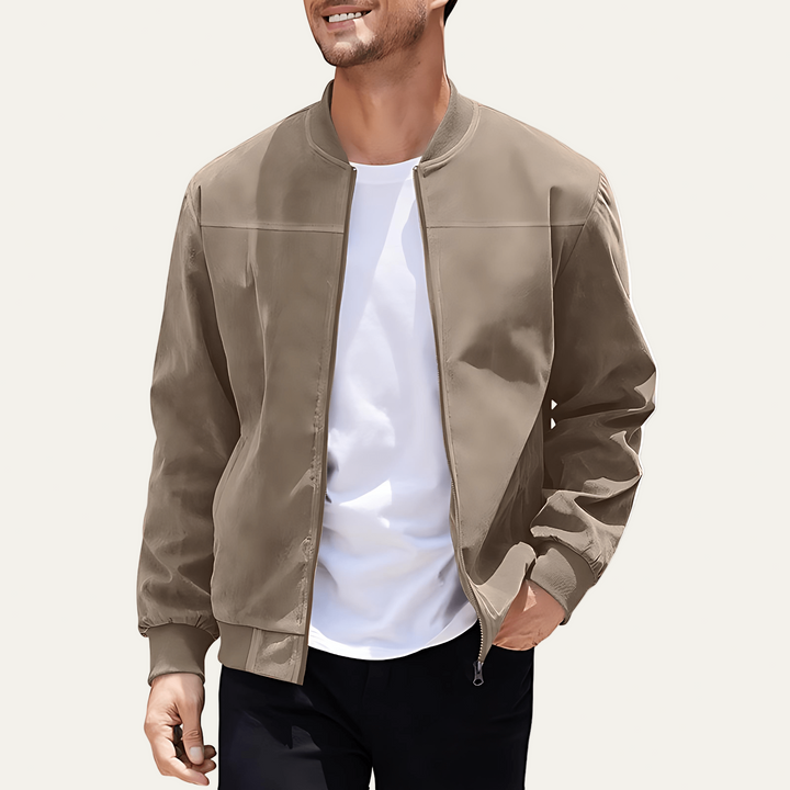 Mens Bomber Jacket Classic Relaxed Fit - BritishMode