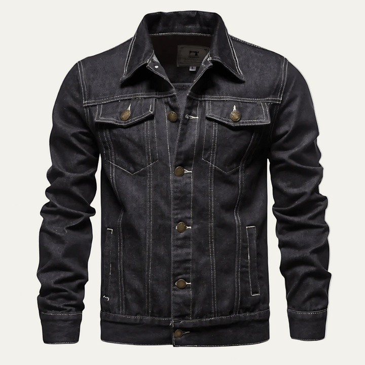 Mens Denim Trucker Jacket Classic Tailored Fit - BritishMode