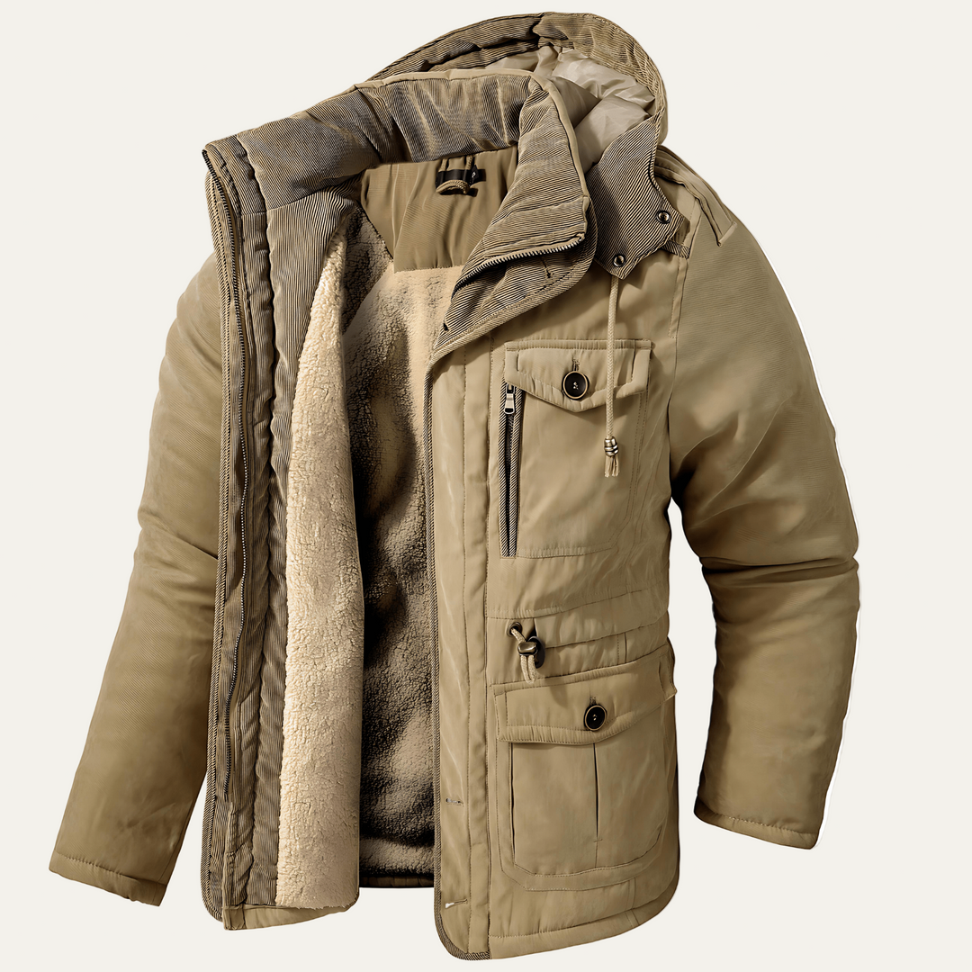 Mens Winter Parka with Fleece Lining Heavyweight - BritishMode