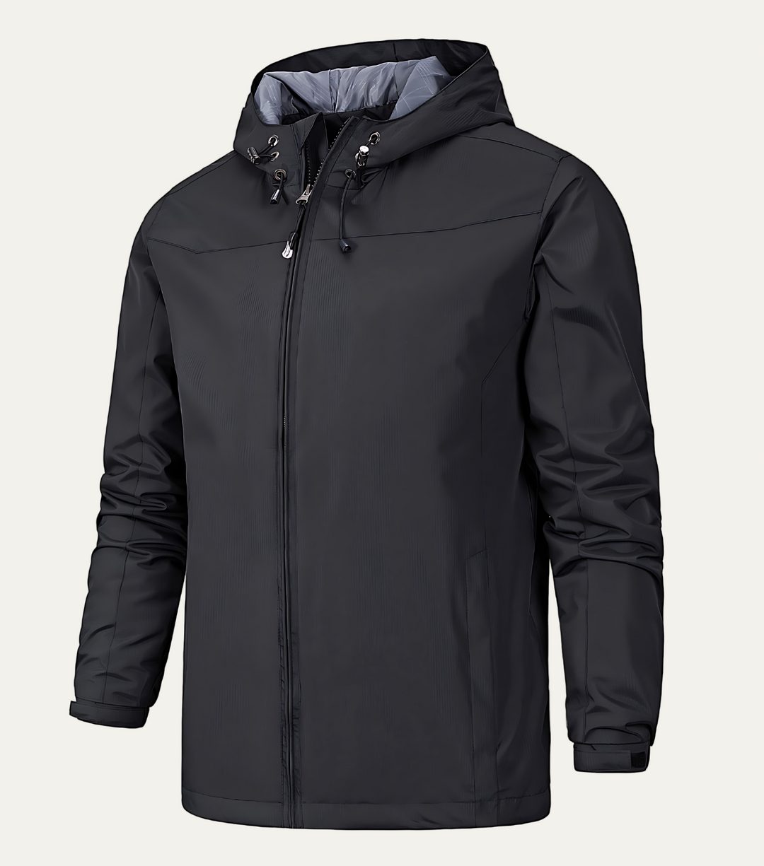 Mens Hooded Jacket Water Resistant Outdoor - BritishMode