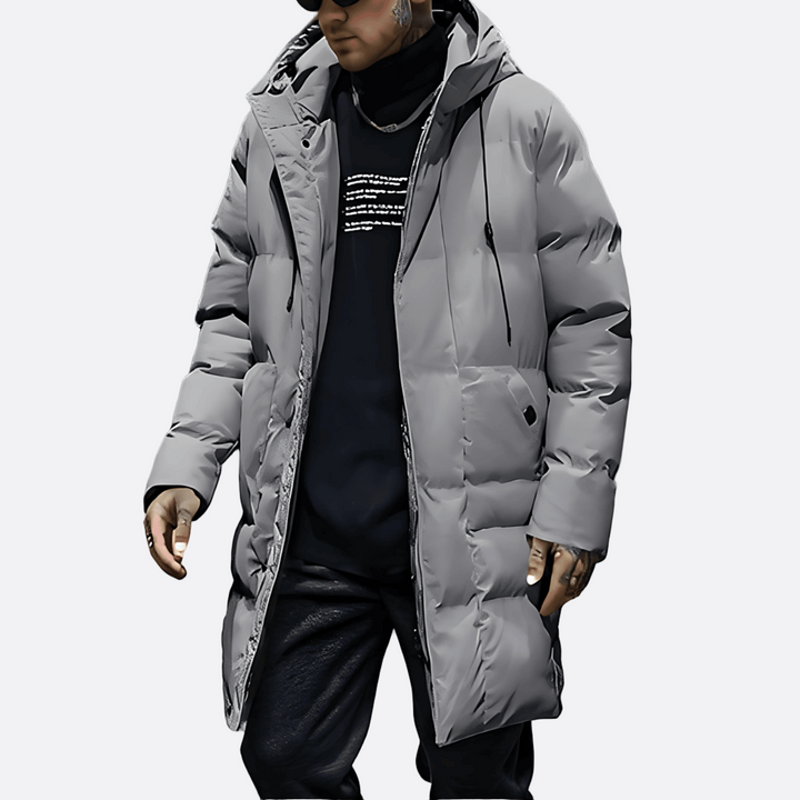 Mens Quilted Puffer Parka Oversized Longline Fit - BritishMode