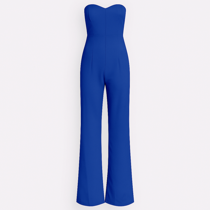 Womens Strapless Jumpsuit Elegant Fit