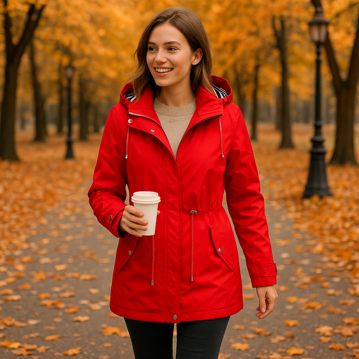 Womens Waterproof Parka Adjustable Fit with Hood Lining