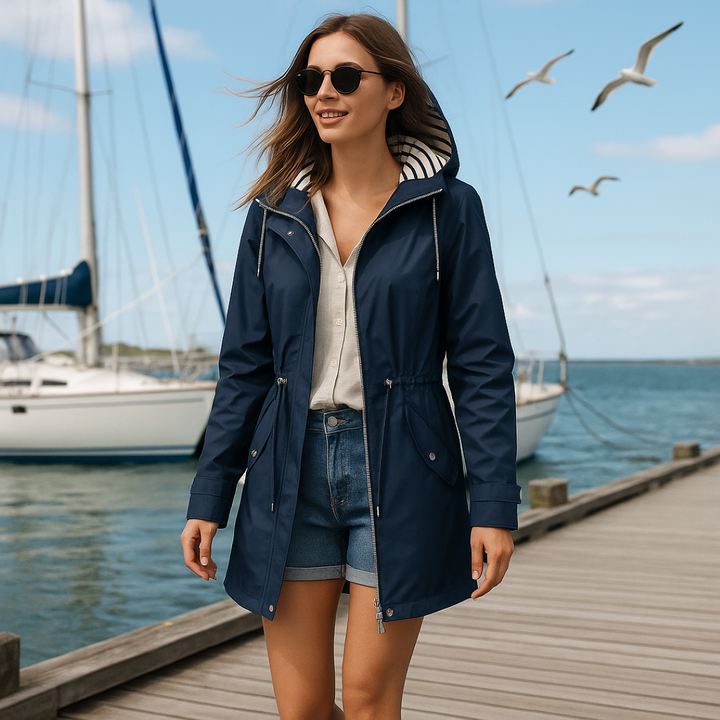 Womens Waterproof Parka Adjustable Fit with Hood Lining