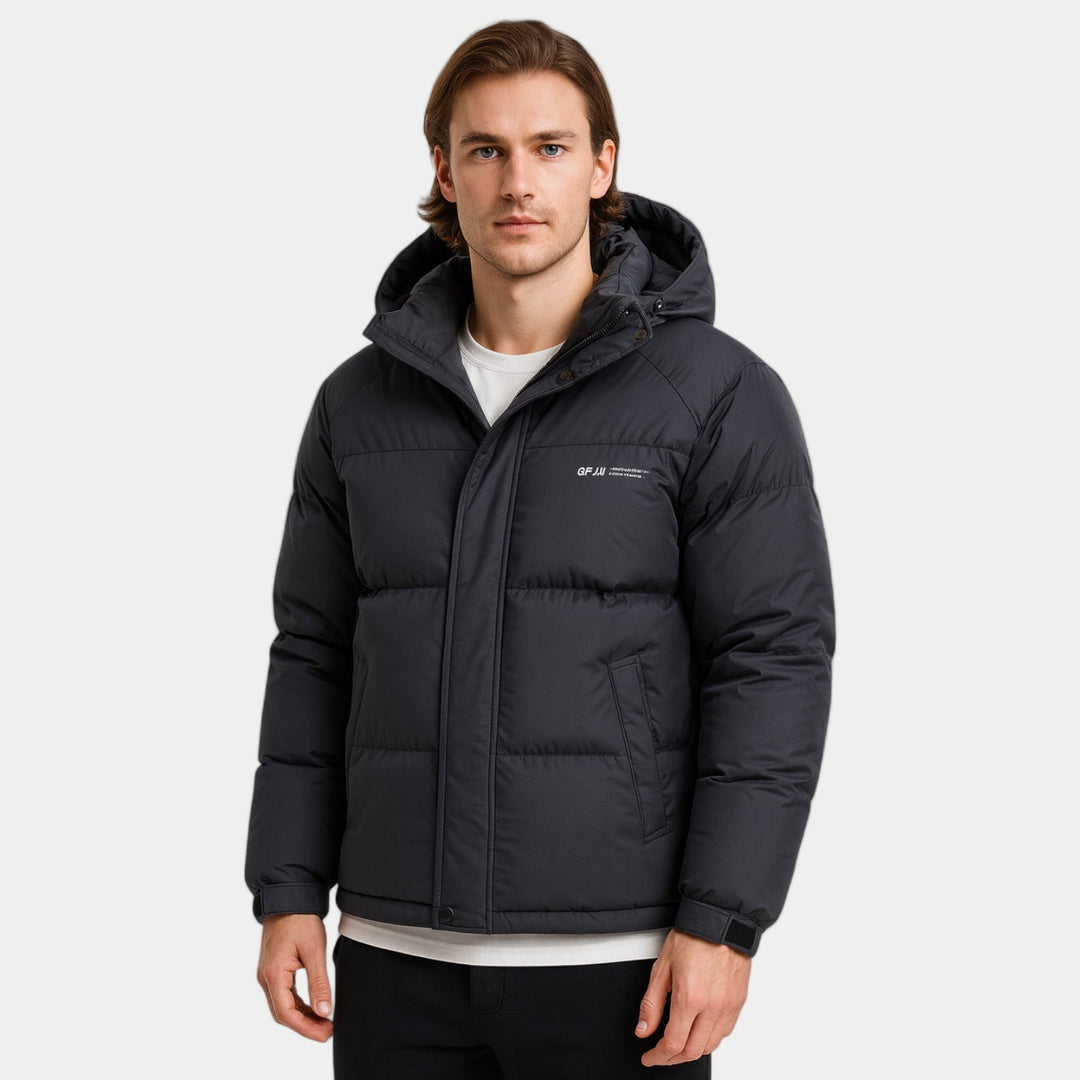 Mens Puffer Coat Waterproof Insulated Warm Fit - BritishMode