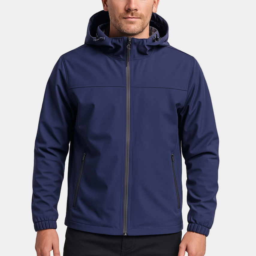 Mens Hooded Windbreaker Jacket Waterproof Lightweight