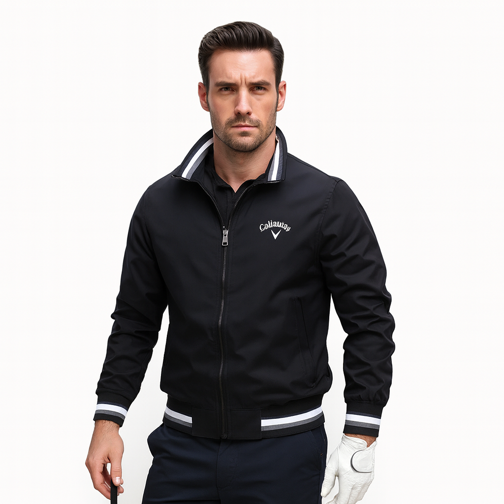 Mens Golf Windbreaker Lightweight Ribbed Fit - BritishMode