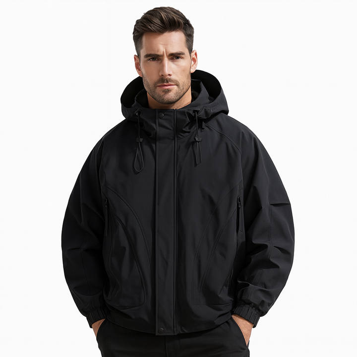 Mens Technical Parka Weather Resistant Shell - BritishMode
