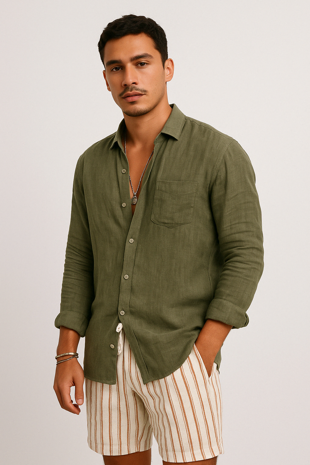 Mens Classic Shirt Comfortable Fit