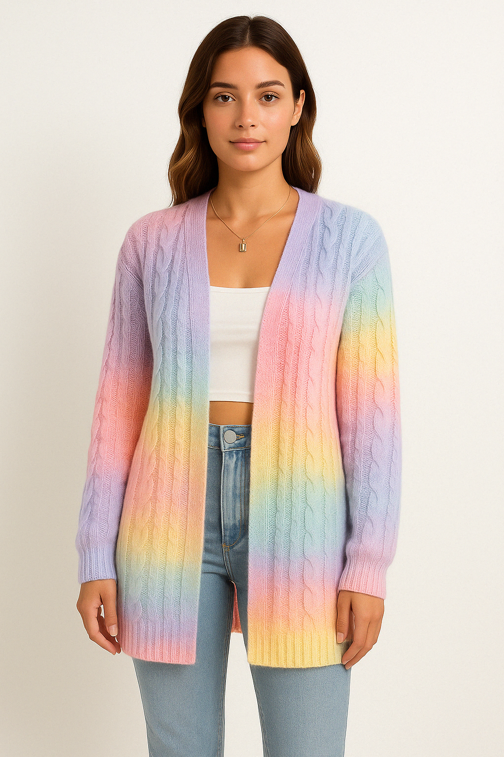 Womens Oversized Cardigan Sweater Soft Knit - BritishMode