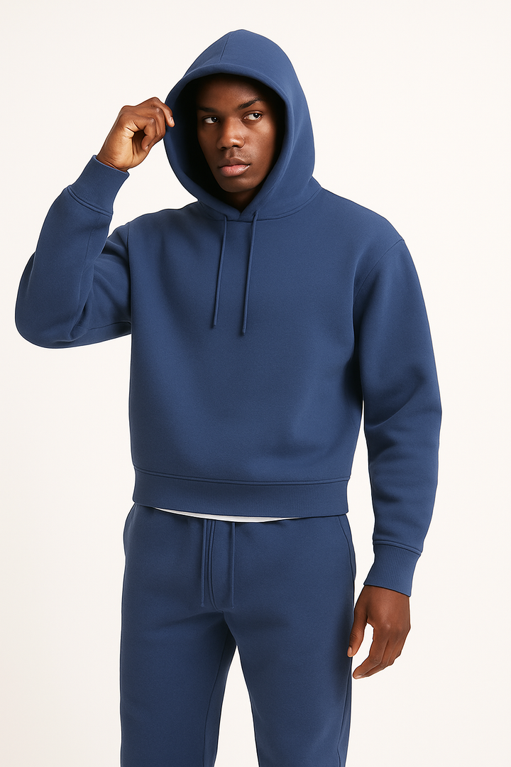 Mens Casual Hooded Sweatshirt Comfortable Fit