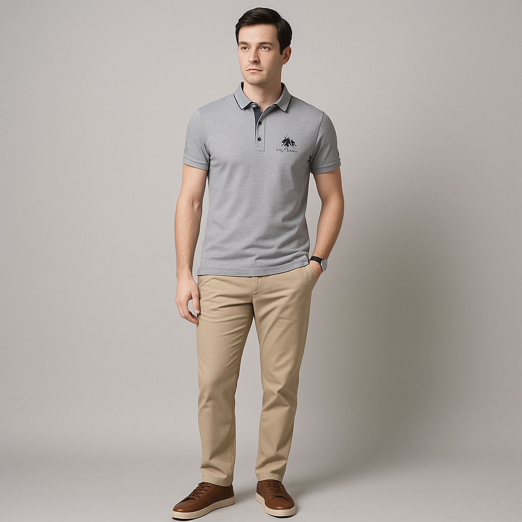 Mens Polo Shirt Cotton Classic Fit