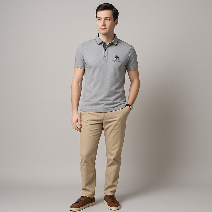 Mens Polo Shirt Cotton Classic Fit
