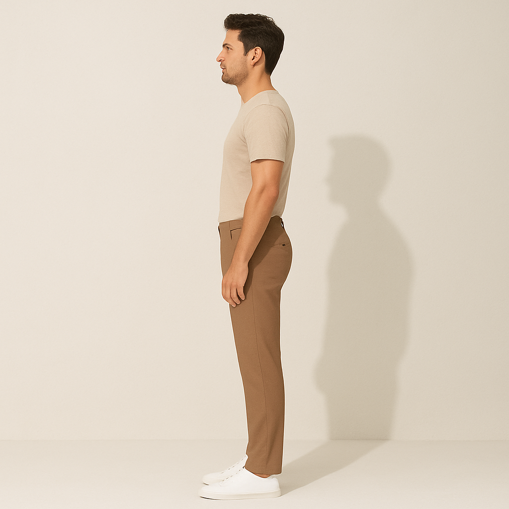 Mens Chino Trousers Classic Fit Cotton
