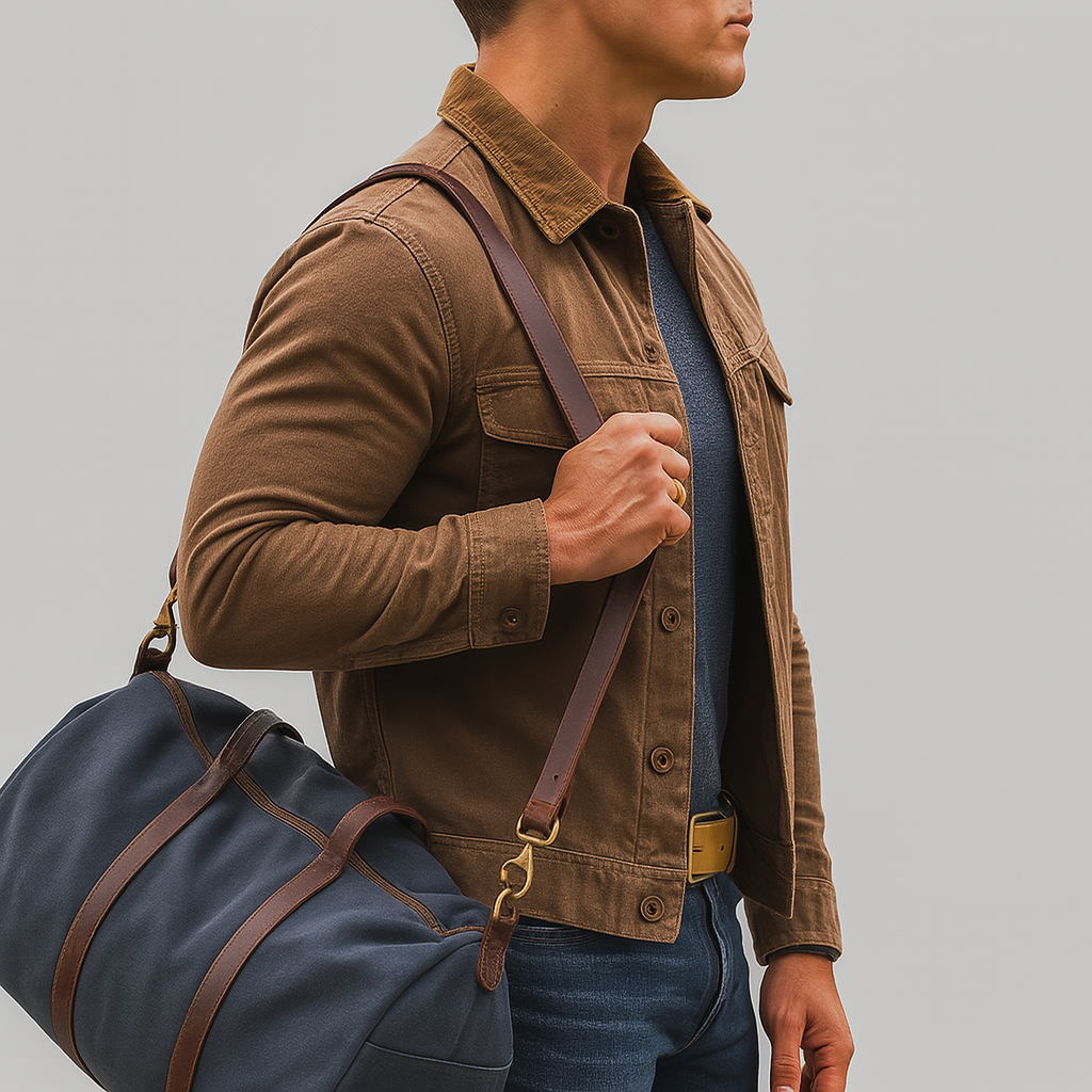 Mens Outdoor Jacket Button-Front Rugged Fit - BritishMode