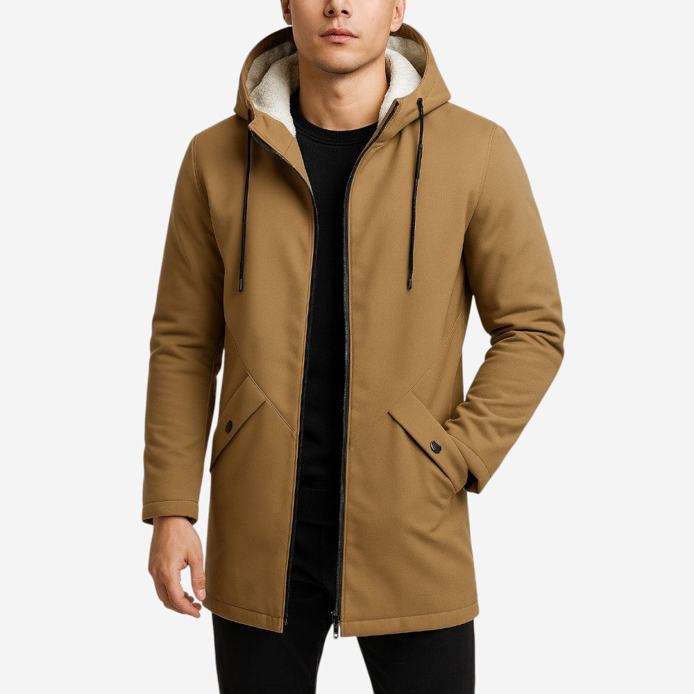 Unisex Hooded Jacket with Fleece Lining
