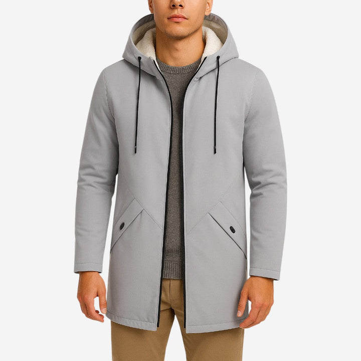 Unisex Hooded Jacket with Fleece Lining