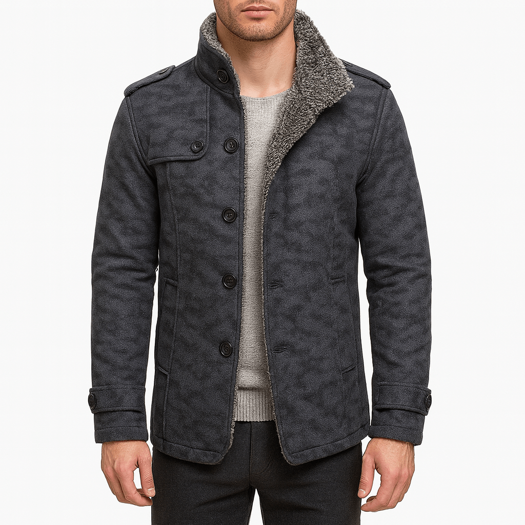 Mens Double-Breasted Jacket Urban Style - BritishMode