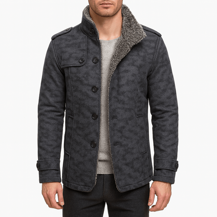 Mens Double-Breasted Jacket Urban Style - BritishMode