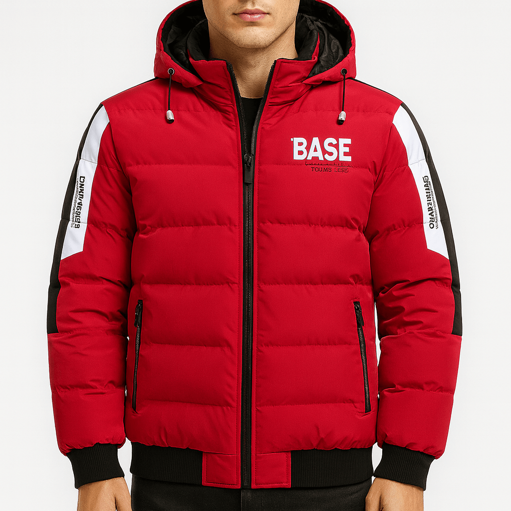 Unisex Quilted Puffer Jacket with Hood