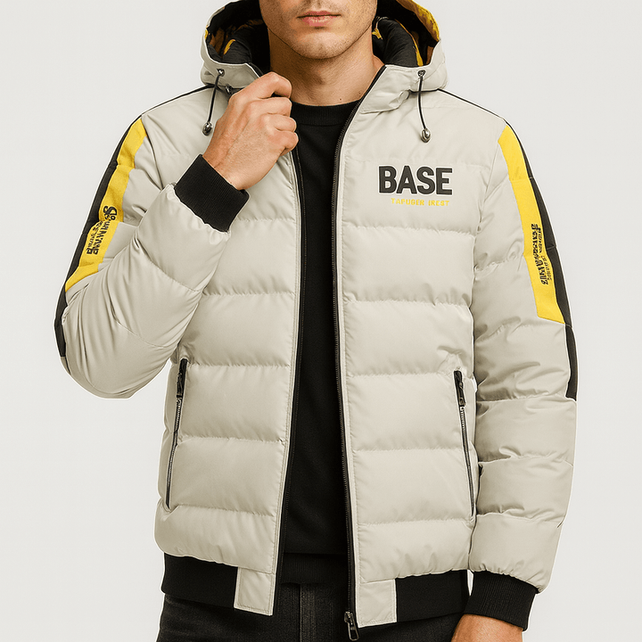 Unisex Quilted Puffer Jacket with Hood