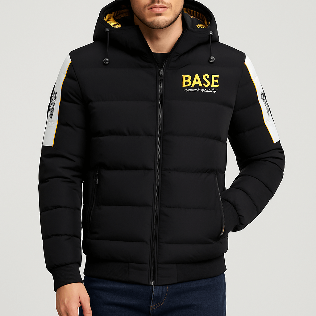 Unisex Quilted Puffer Jacket with Hood
