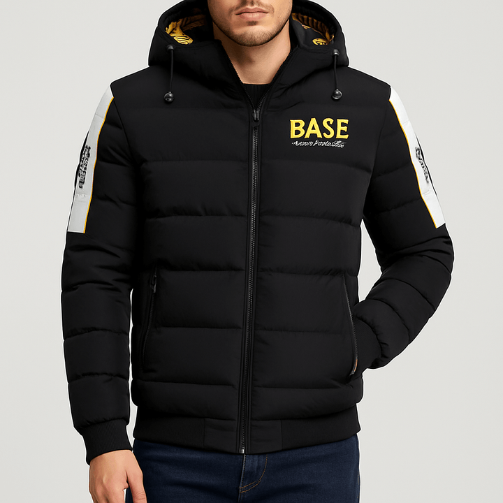 Unisex Quilted Puffer Jacket with Hood