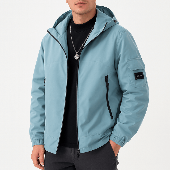Unisex Hooded Jacket Water-Resistant Lightweight