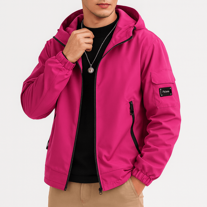Unisex Hooded Jacket Water-Resistant Lightweight