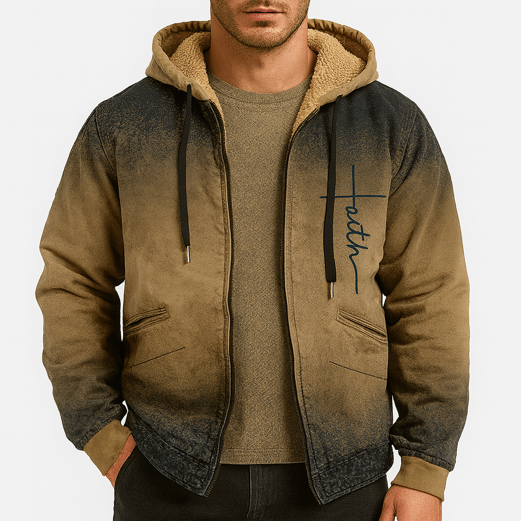 Unisex Hooded Jacket with Fleece Lining - BritishMode