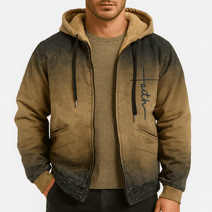 Unisex Hooded Jacket with Fleece Lining - BritishMode