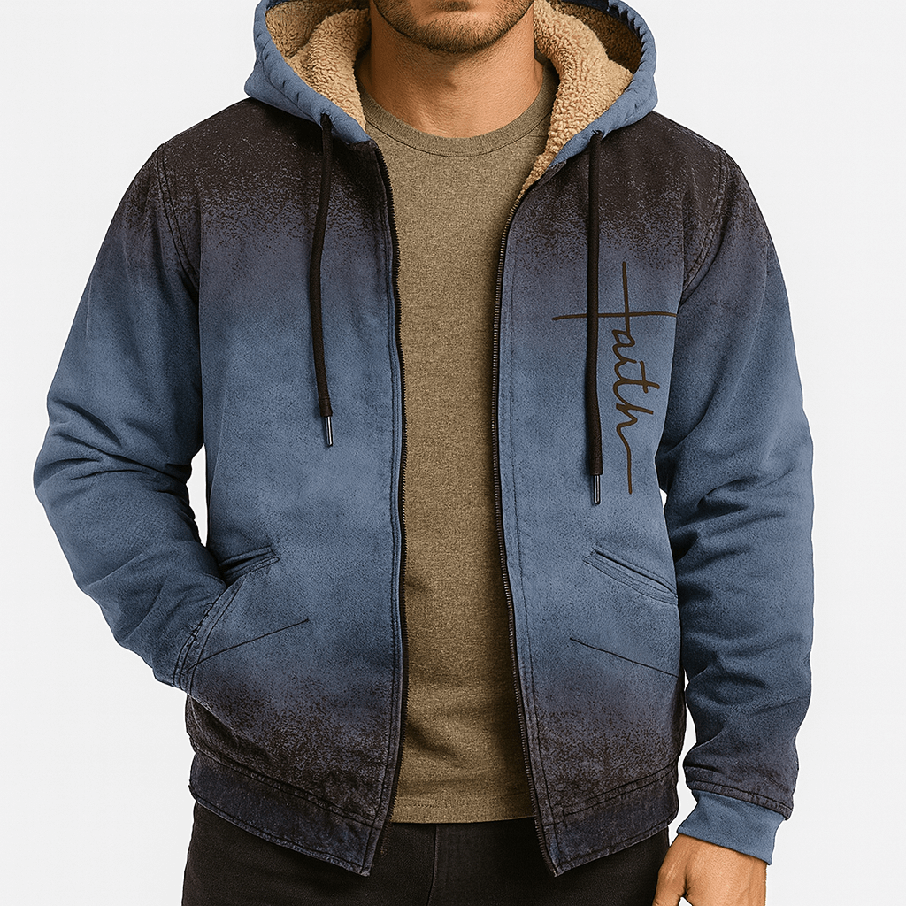 Unisex Hooded Jacket with Fleece Lining
