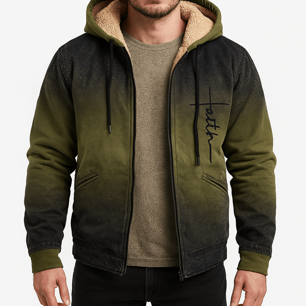 Unisex Hooded Jacket with Fleece Lining