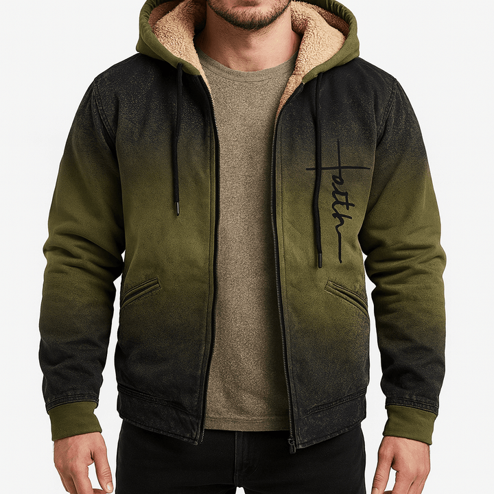 Unisex Hooded Jacket with Fleece Lining