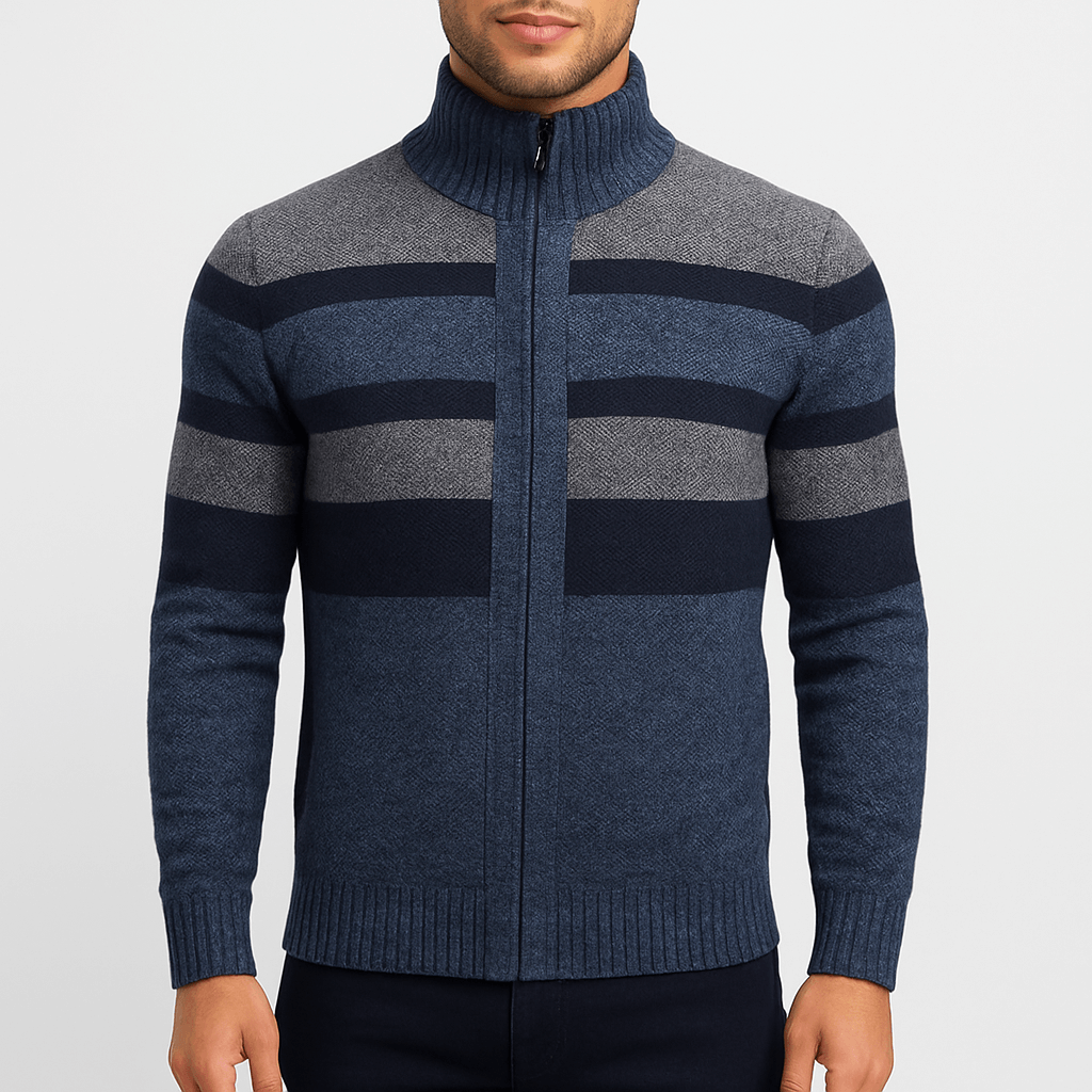 Womens Textured Knit Jacket Relaxed Fit - BritishMode