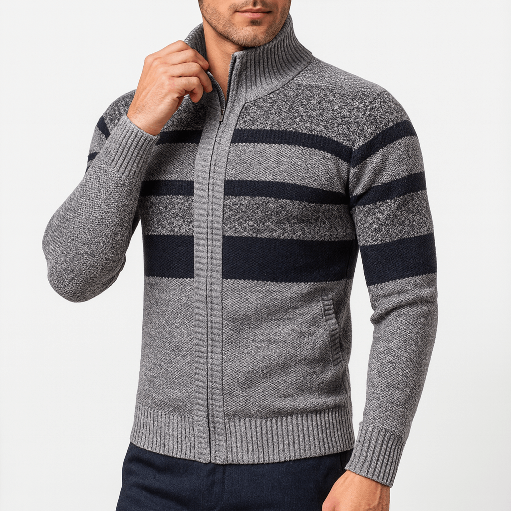 Womens Textured Knit Jacket Relaxed Fit