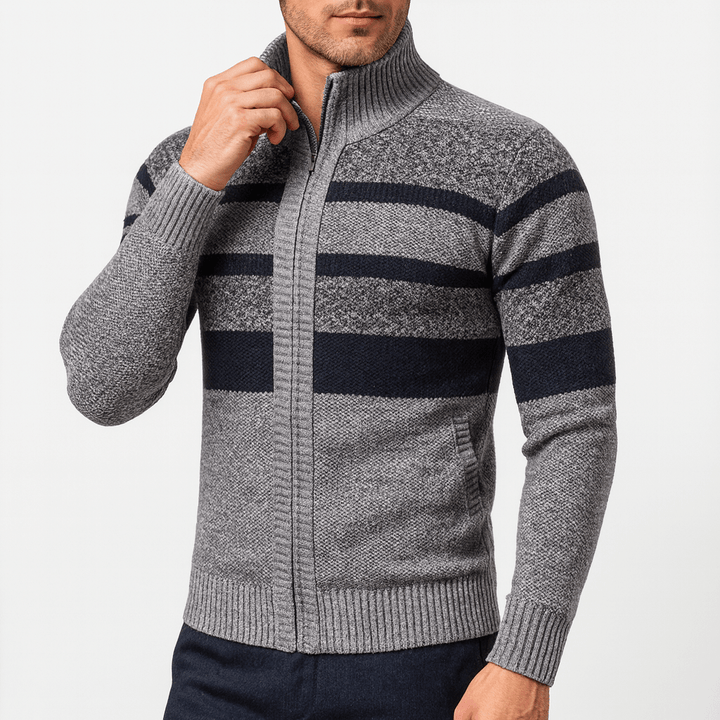 Womens Textured Knit Jacket Relaxed Fit