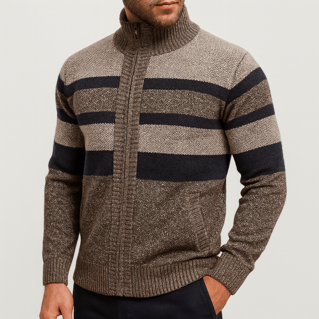 Womens Textured Knit Jacket Relaxed Fit