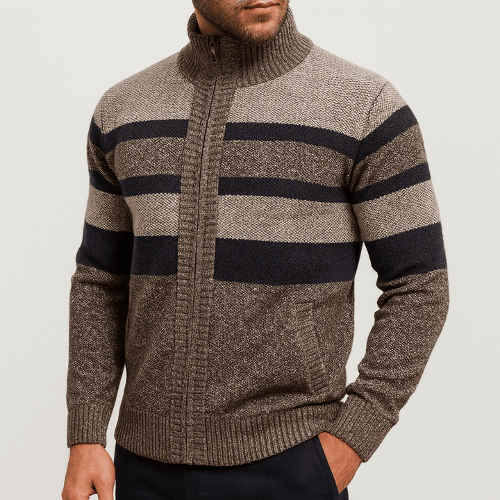 Womens Textured Knit Jacket Relaxed Fit
