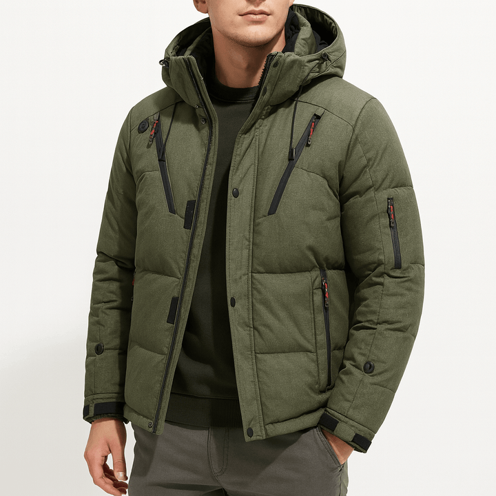 Unisex Padded Winter Jacket with Hooded Design