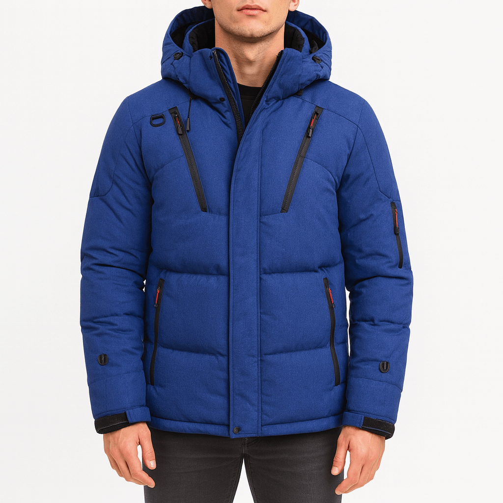 Unisex Padded Winter Jacket with Hooded Design