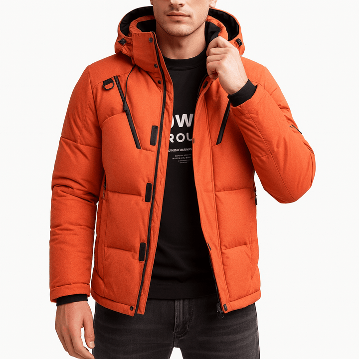Unisex Padded Winter Jacket with Hooded Design