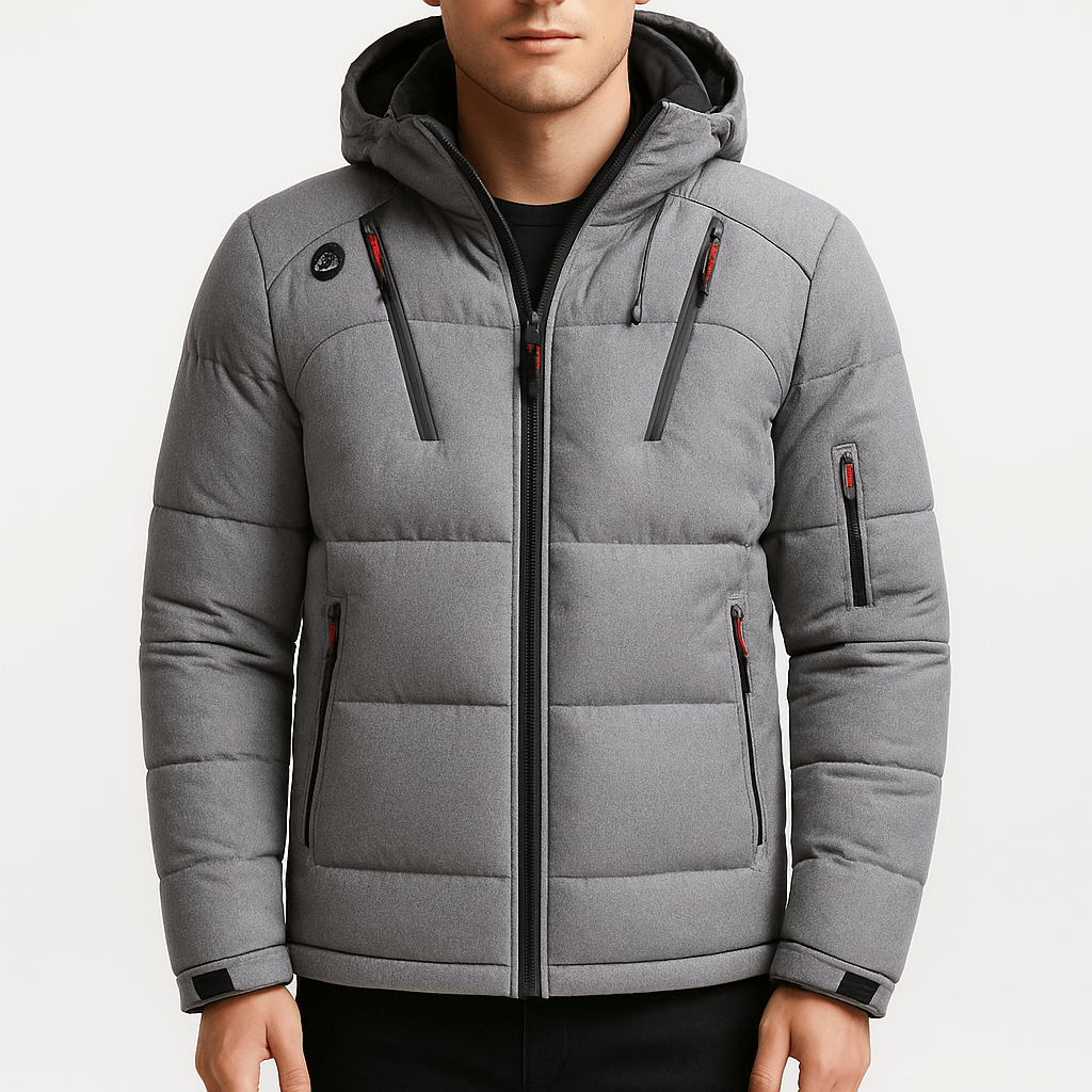 Unisex Padded Winter Jacket with Hooded Design - BritishMode