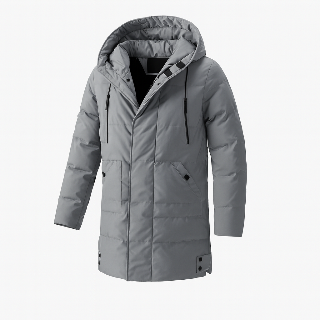 Mens Insulated Hooded Jacket Functional Warm Fit