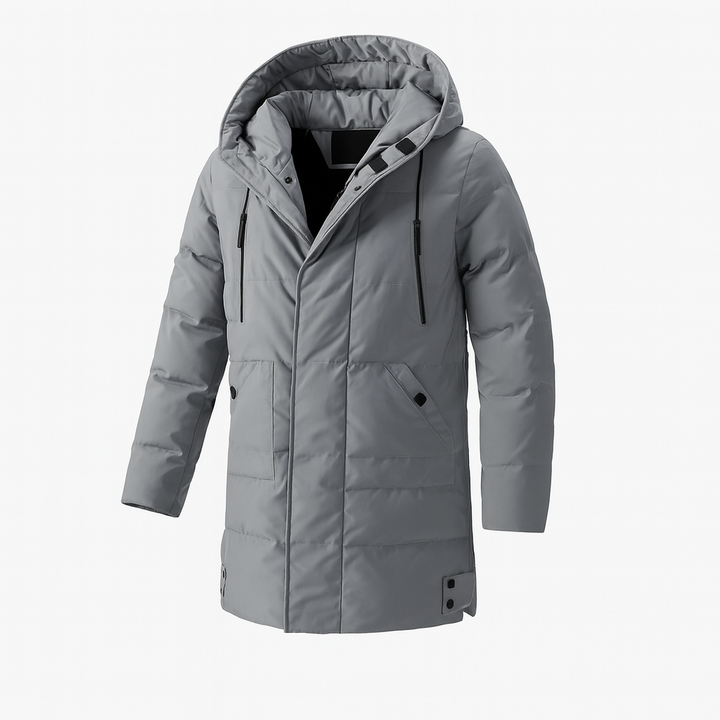 Mens Insulated Hooded Jacket Functional Warm Fit