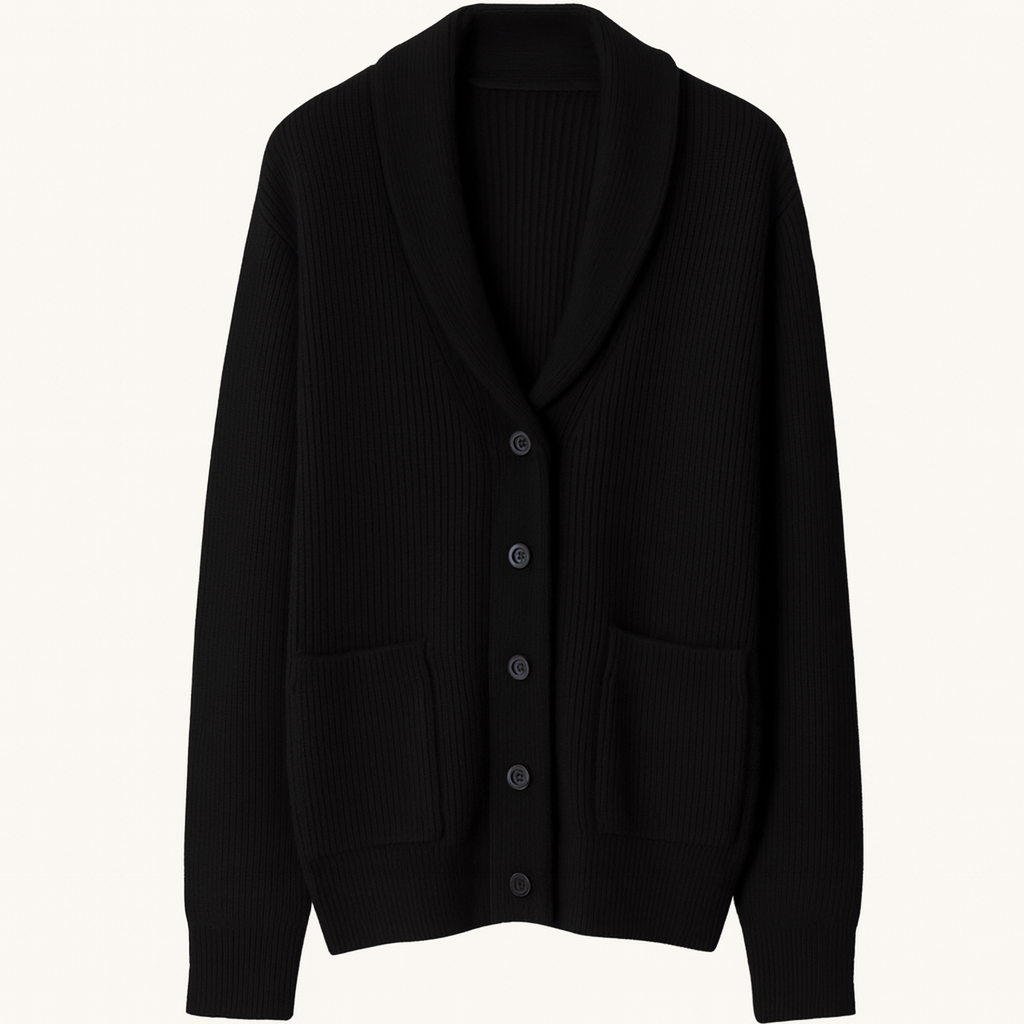 Mens Knit Cardigan Soft Button-Up Winter Style - BritishMode