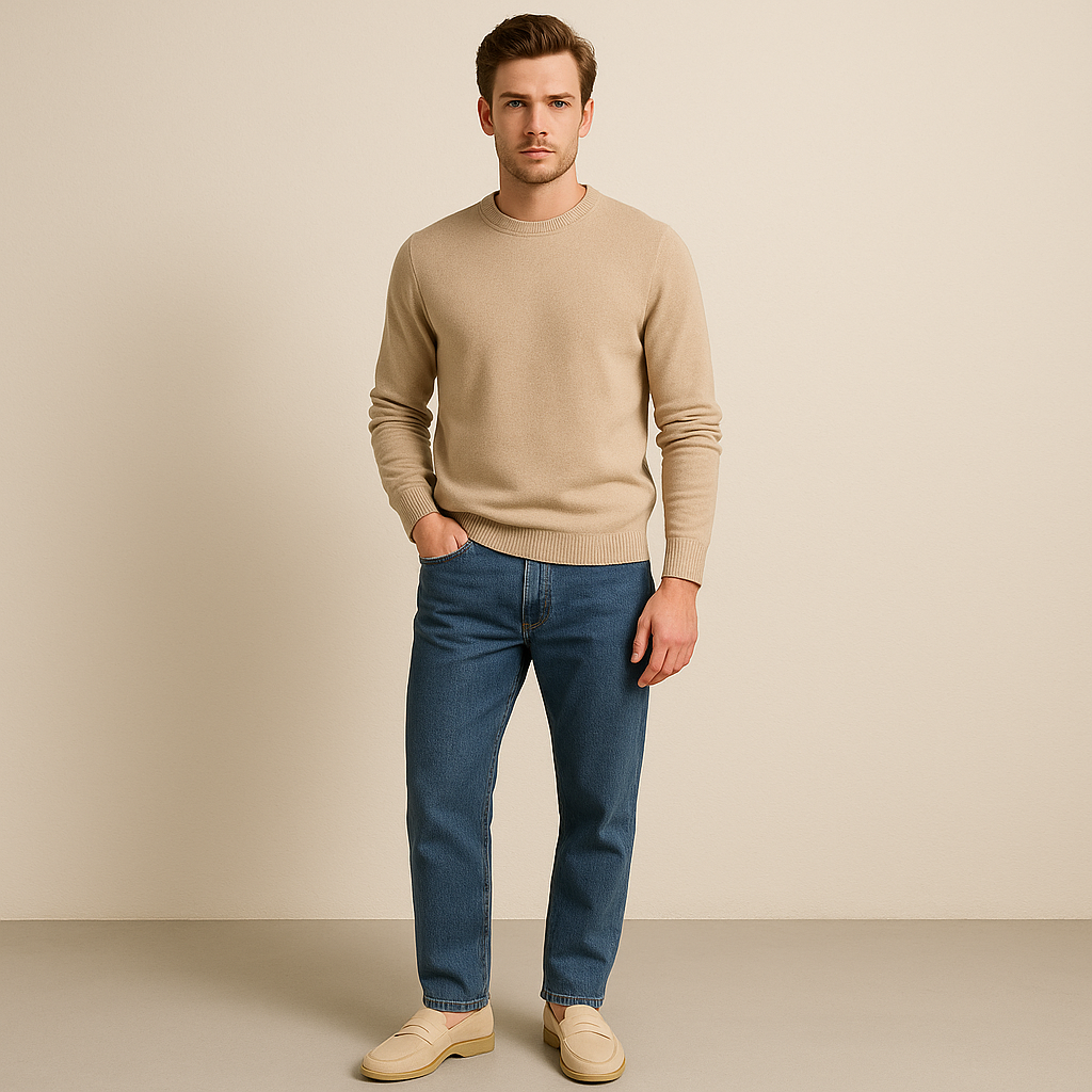 Mens Suede Penny Loafers Slip-On Classic Comfort