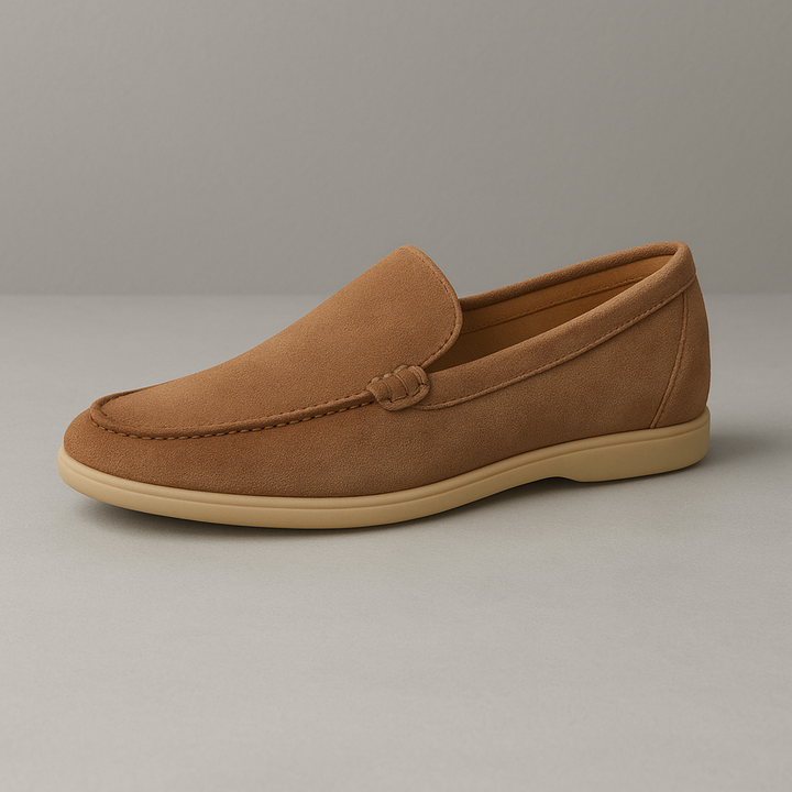 Mens Suede Loafers Slip-On Casual Shoes
