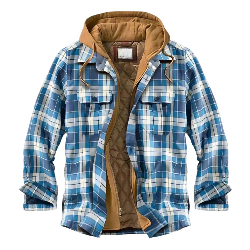 Mens Fleece Jacket Insulated Hooded