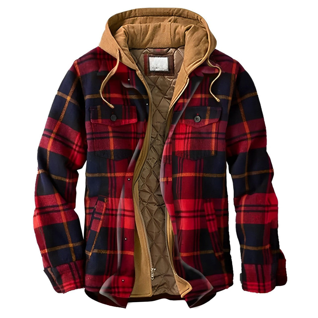 Mens Fleece Jacket Insulated Hooded